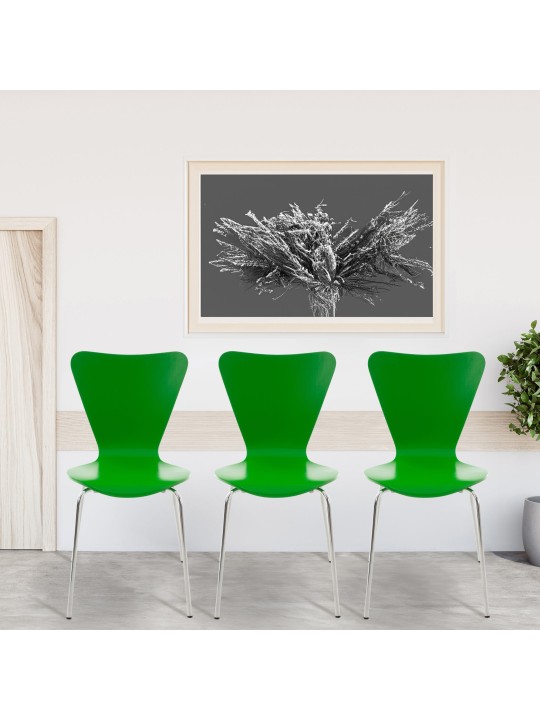 Sada 4 kresiel pre návštevníkov Calisto, zelená