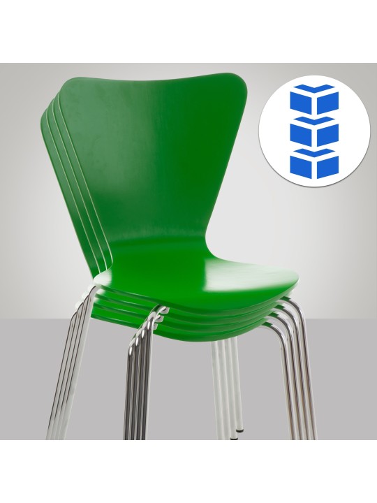 Sada 4 kresiel pre návštevníkov Calisto, zelená
