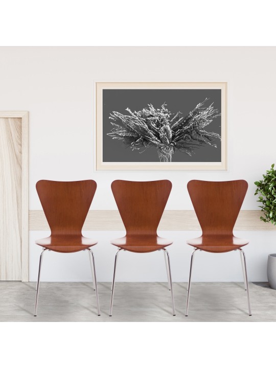 Sada 4 kresiel pre návštevníkov Calisto, hnedá