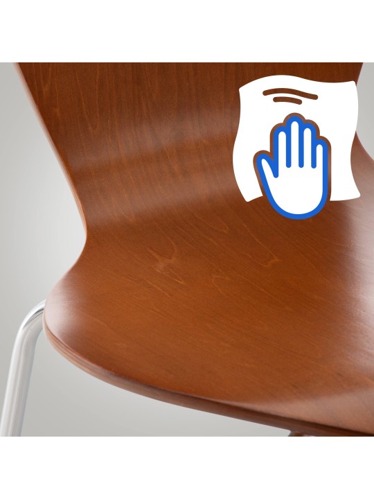 Sada 4 kresiel pre návštevníkov Calisto, hnedá