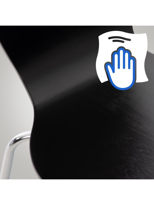 Sada 4 kresiel pre návštevníkov Calisto, čierna