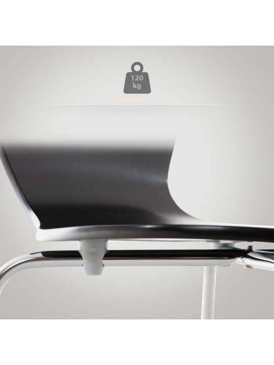 Sada 4 kresiel pre návštevníkov Calisto, čierna