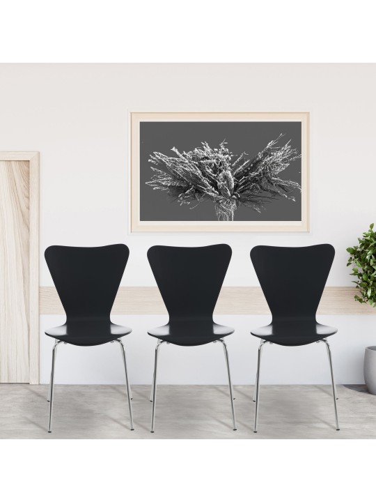 Sada 4 kresiel pre návštevníkov Calisto, čierna