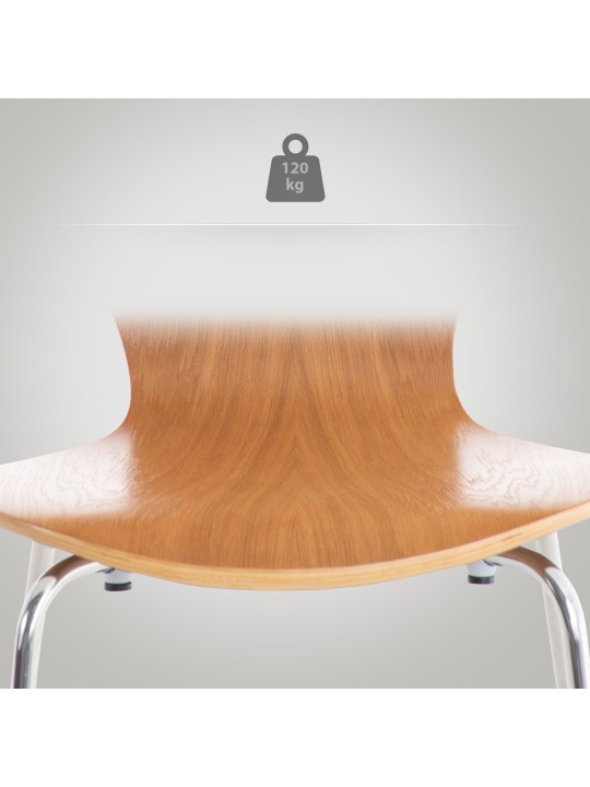 Sada 4 kresiel pre návštevníkov Calisto, dub