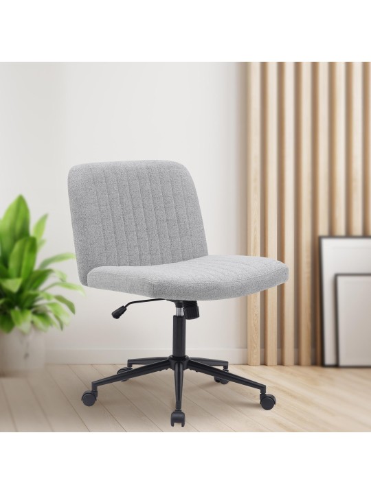 Kancelárske kreslo Kingman látka, svetlosivá