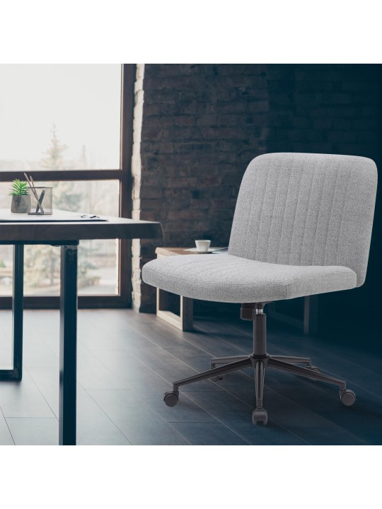 Kancelárske kreslo Kingman látka, svetlosivá