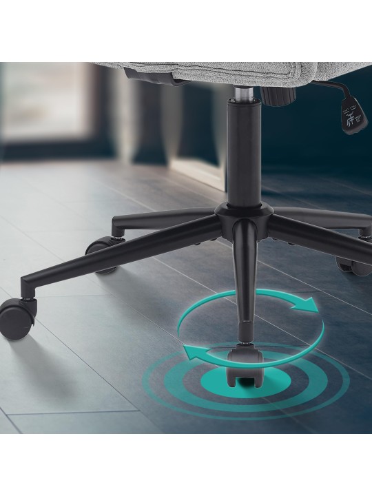 Kancelárske kreslo Kingman látka, svetlosivá