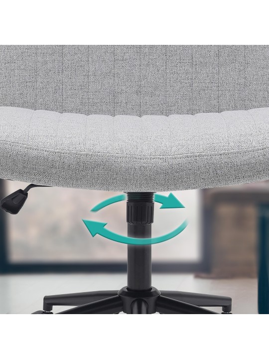 Kancelárske kreslo Kingman látka, svetlosivá