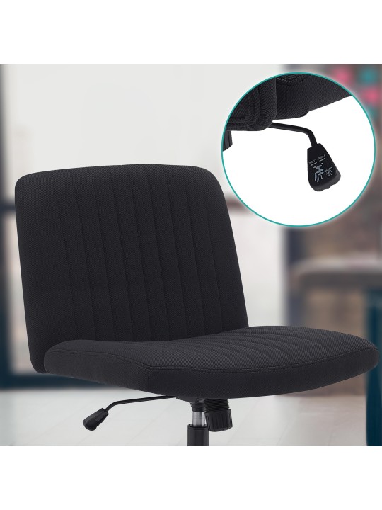 Kancelárske kreslo Kingman látka, čierna