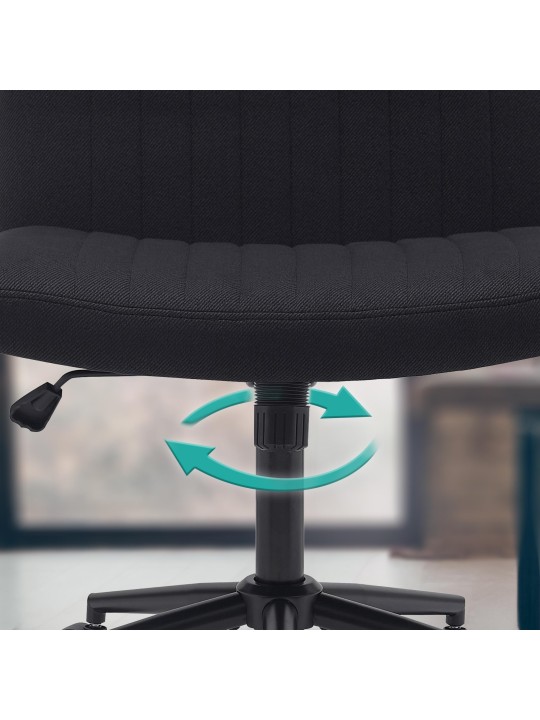 Kancelárske kreslo Kingman látka, čierna