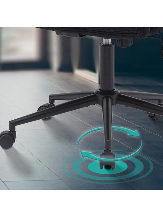 Kancelárske kreslo Kingman látka, čierna