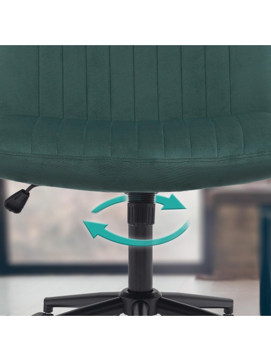 Kancelárske kreslo Kingman velvet, zelená