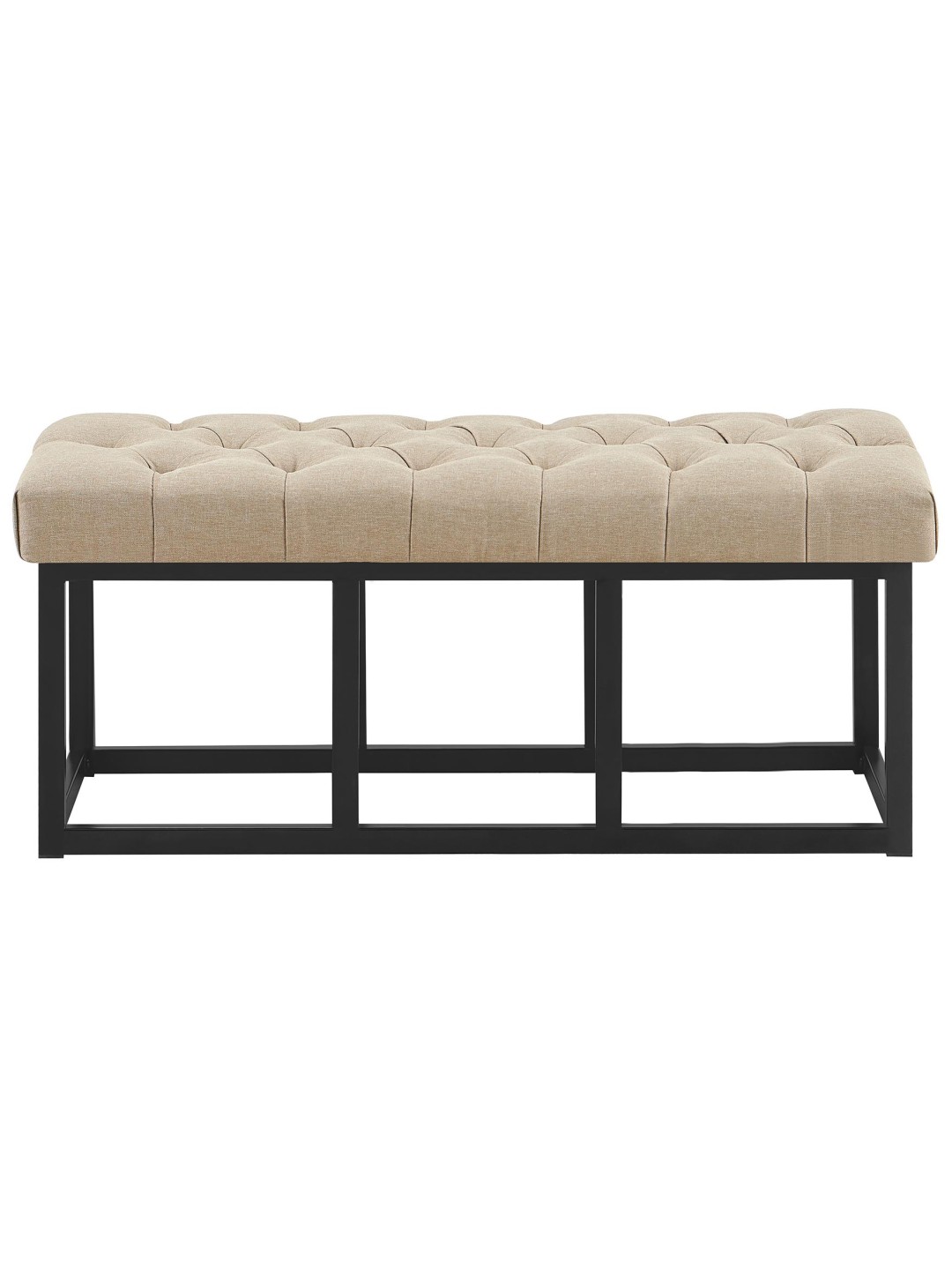 Lavička Amun látka B100, šedohnedá