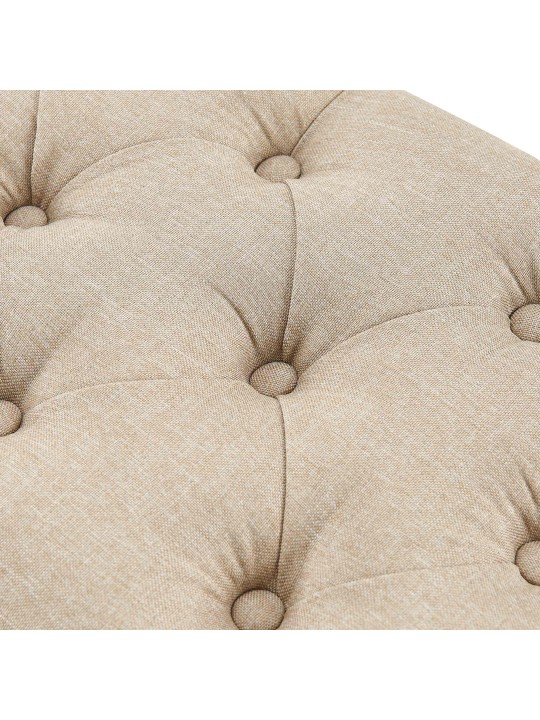 Lavička Amun látka B100, šedohnedá