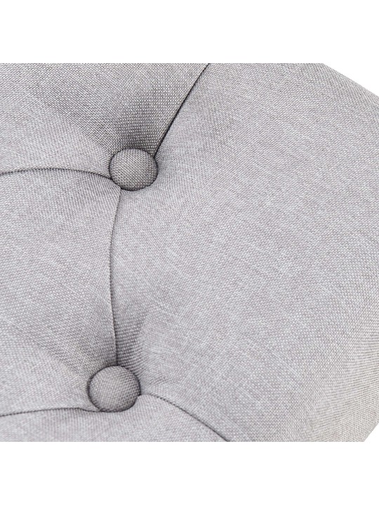 Lavička Amun látka B100, sivá