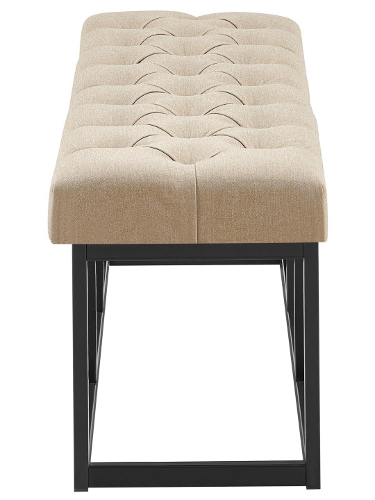 Lavička Amun látka B120, šedohnedá