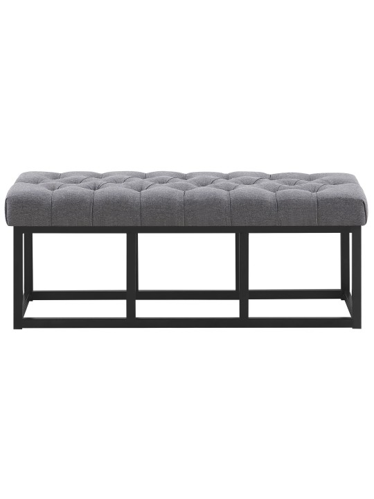 Lavička Amun látka B120, tmavosivá