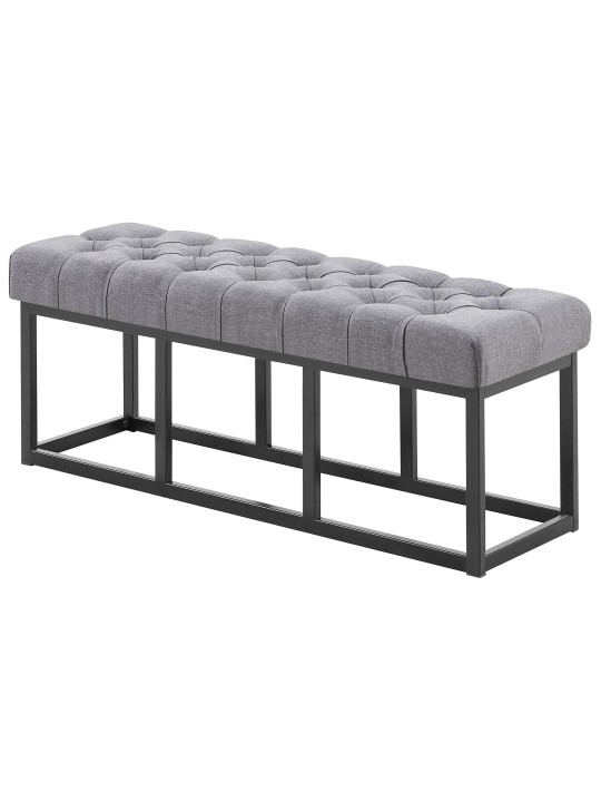 Lavička Amun látka B120, tmavosivá