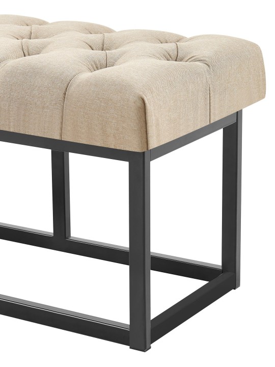 Lavička Amun látka B150, šedohnedá