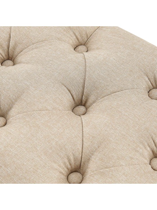 Lavička Amun látka B150, šedohnedá