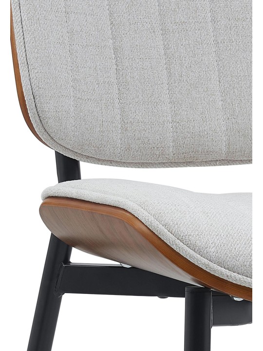 Stolička pre návštevy Tiffin látka, orech/krémová