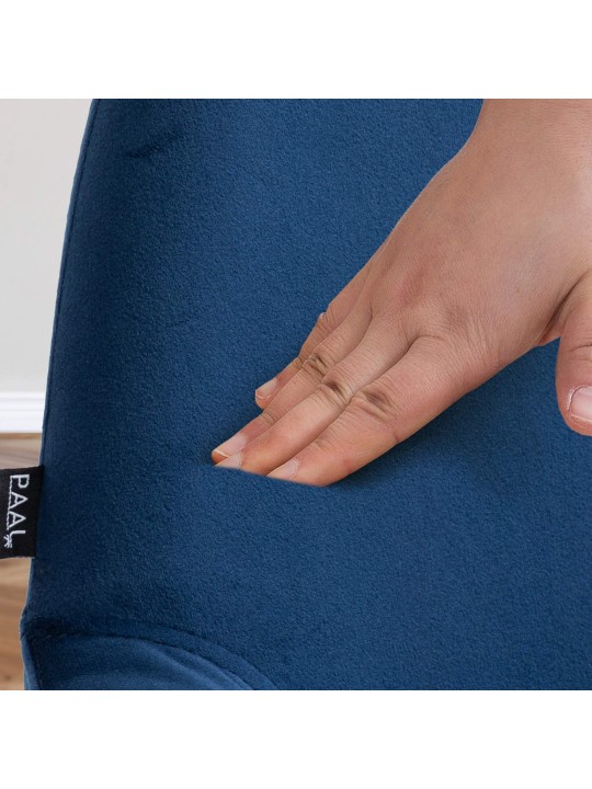 Barová stolička Braga velvet, modrá