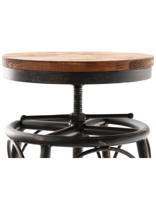 Sada 2 barových stoličiek Beam, bronzová