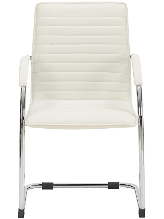 Kreslo pre návštevy Tira umelá koža, biela