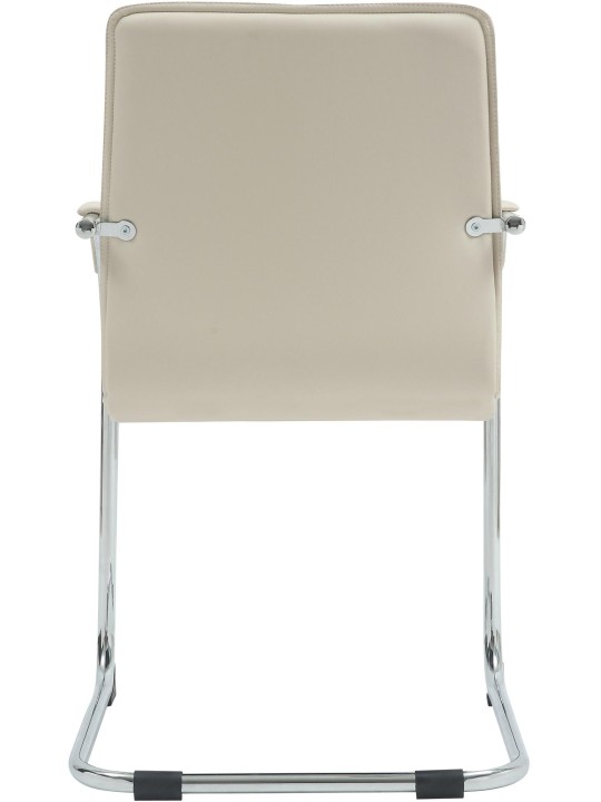 Kreslo pre návštevy Tira umelá koža, krémová