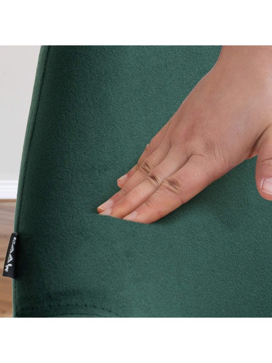 Sada 2 barových stoličiek Braga velvet, tmavozelená