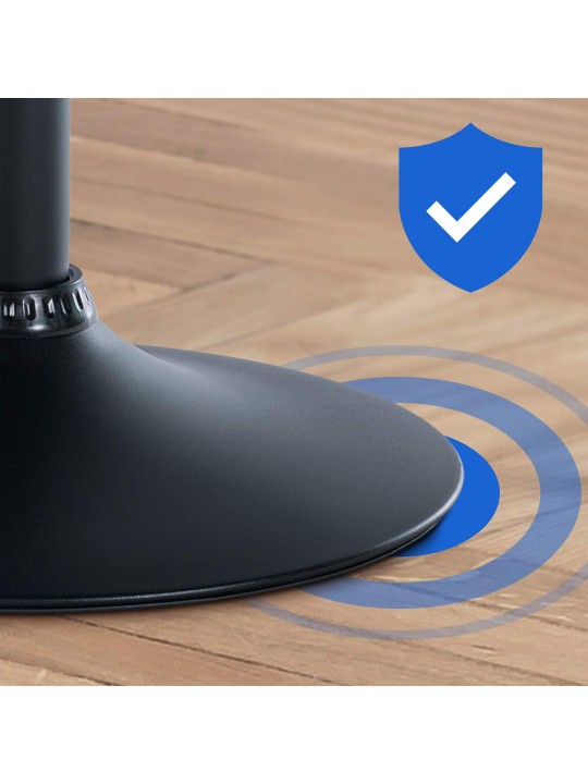 Sada 2 barových stoličiek Braga velvet, čierna