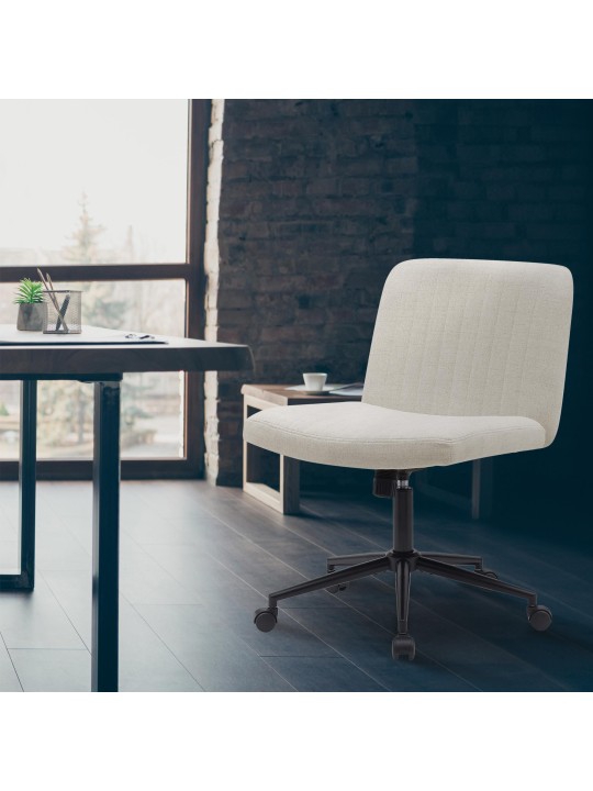 Kancelárske kreslo Kingman látka, krémová