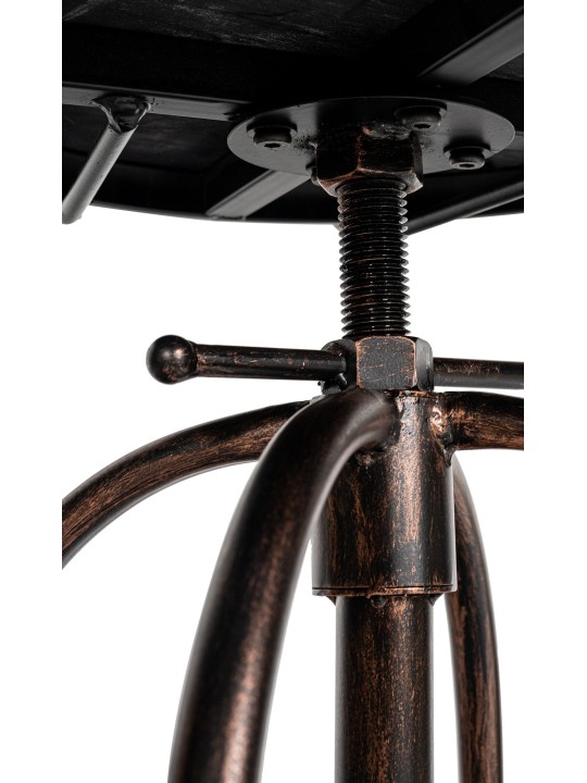 Barová stolička Pino, drevo, bronzová