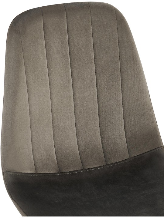 Sada 4 ks jedálenských stoličiek Baxter velvet, antracitová