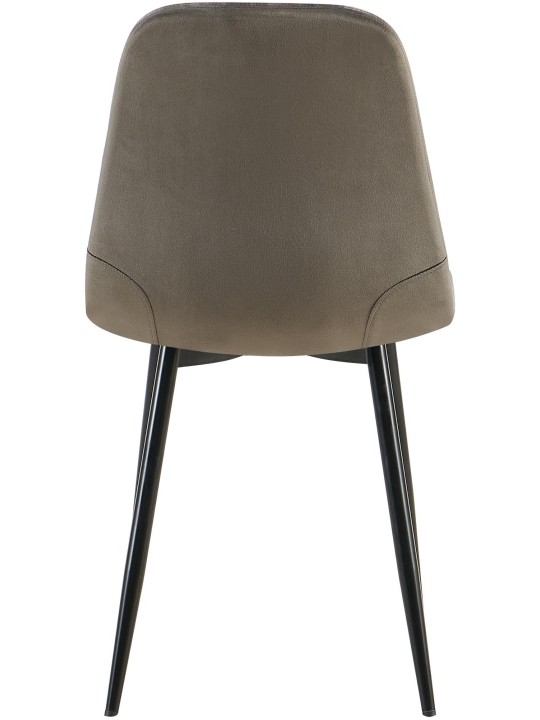 Sada 4 ks jedálenských stoličiek Baxter velvet, antracitová