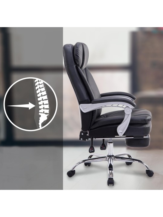 Kancelárska stolička XL Troy, čierna