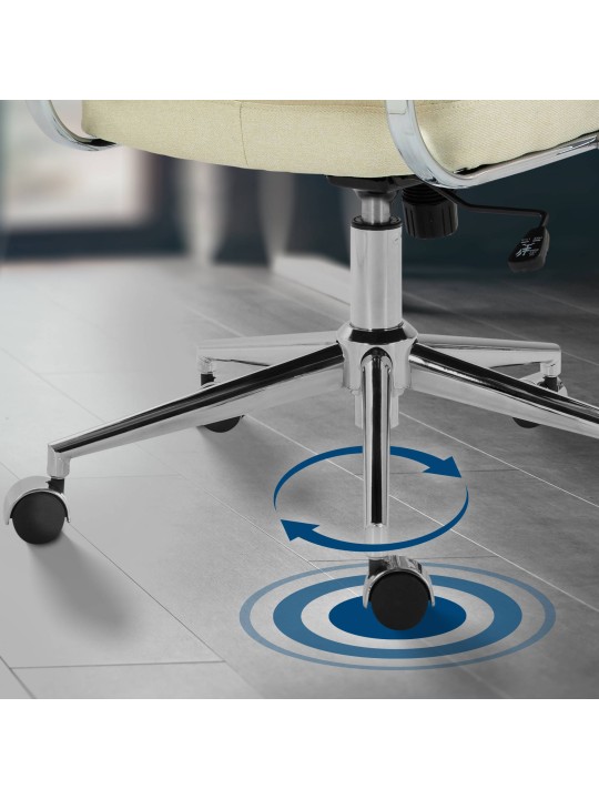 Kancelárske kreslo látka Oakland, krémová