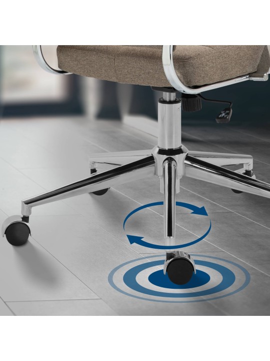 Kancelárske kreslo látka Oakland, šedohnedá