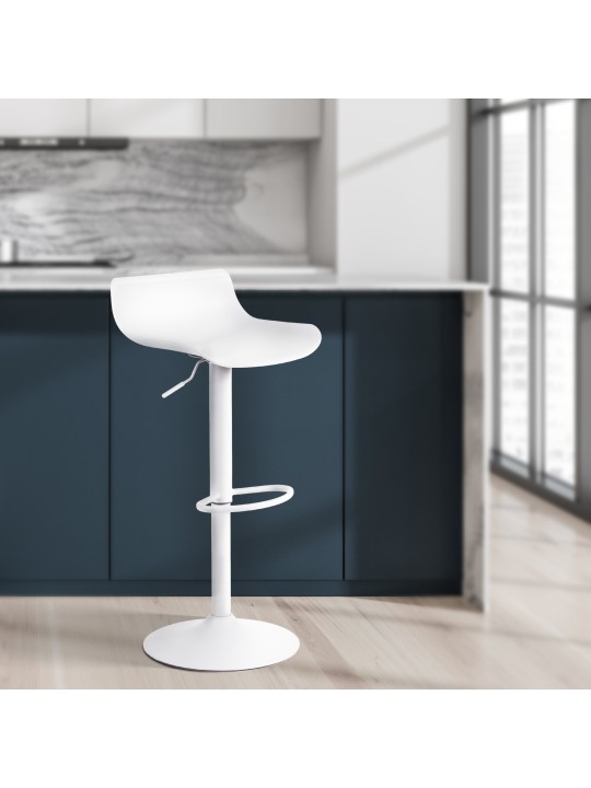 Barová stolička Aveiro, biela