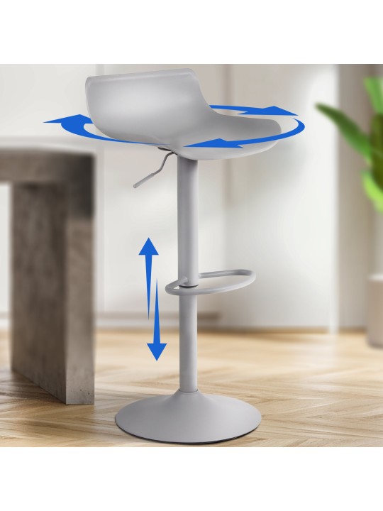 Barová stolička Aveiro, sivá