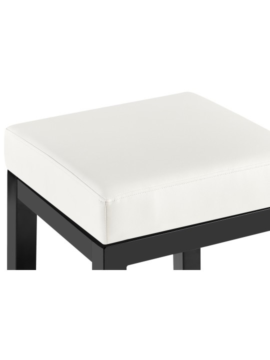 Barová stolička Taylor B85 z umelej kože, biela