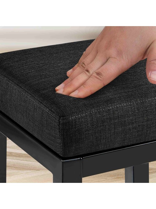 Barová stolička Taylor B85 látka, tmavosivá