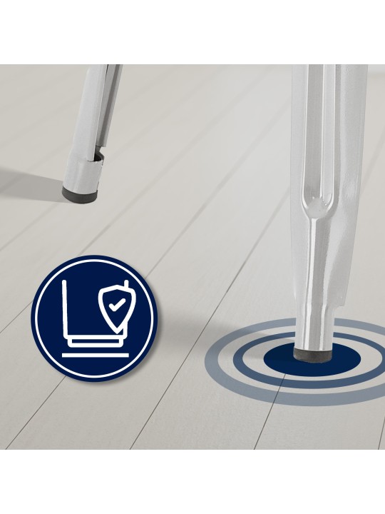 Sada 2 barových stoličiek Joshua, strieborná