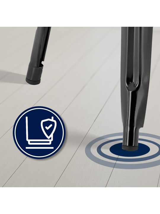 Sada 2 barových stoličiek Joshua, čierna