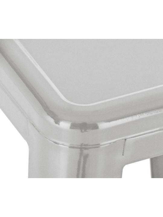 Sada 4 barových stoličiek Joshua, strieborná