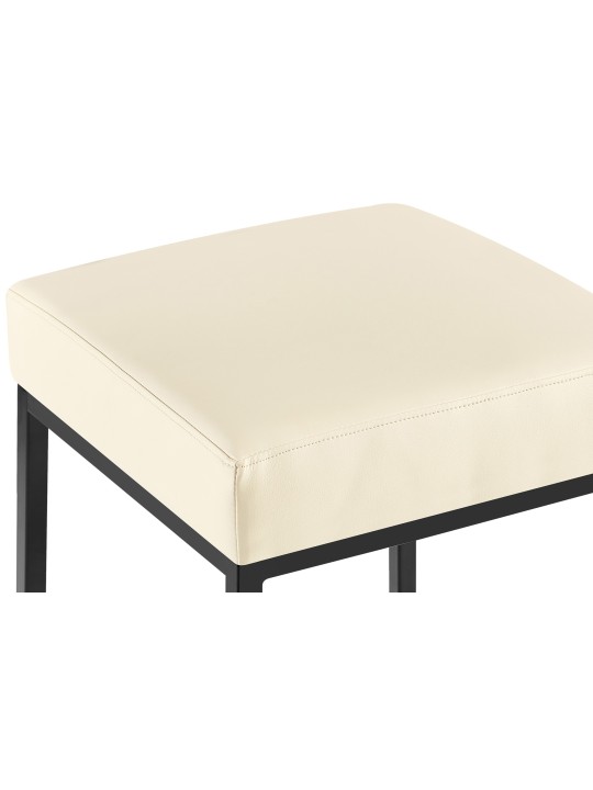 Sada 2 barových stoličiek Montreal 85 umelá koža, krémová