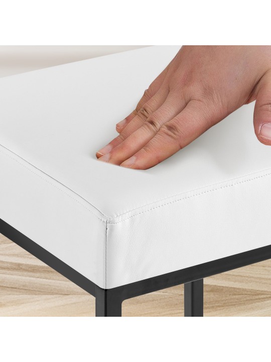 Sada 2 barových stoličiek Montreal 85 umelá koža, biela