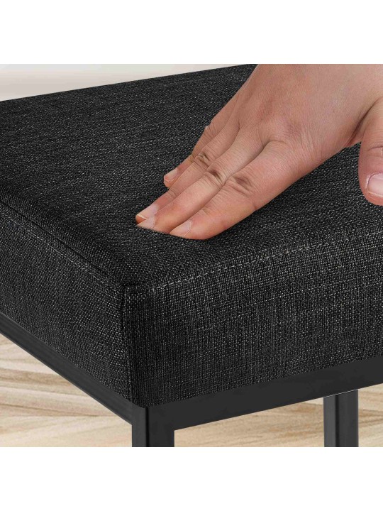 Sada 2 barových stoličiek Montreal 80 látka, tmavosivá