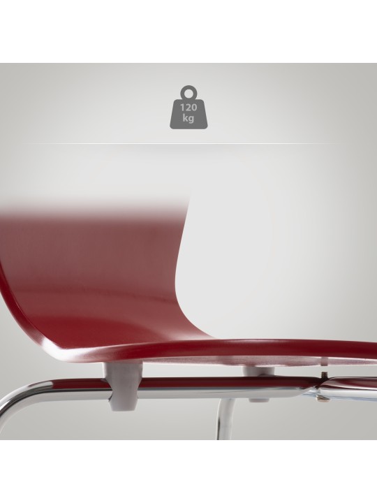 Sada 2 kresiel pre návštevníkov Calisto, červená