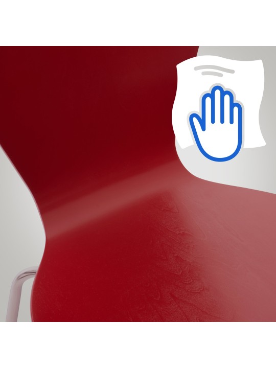 Sada 2 kresiel pre návštevníkov Calisto, červená